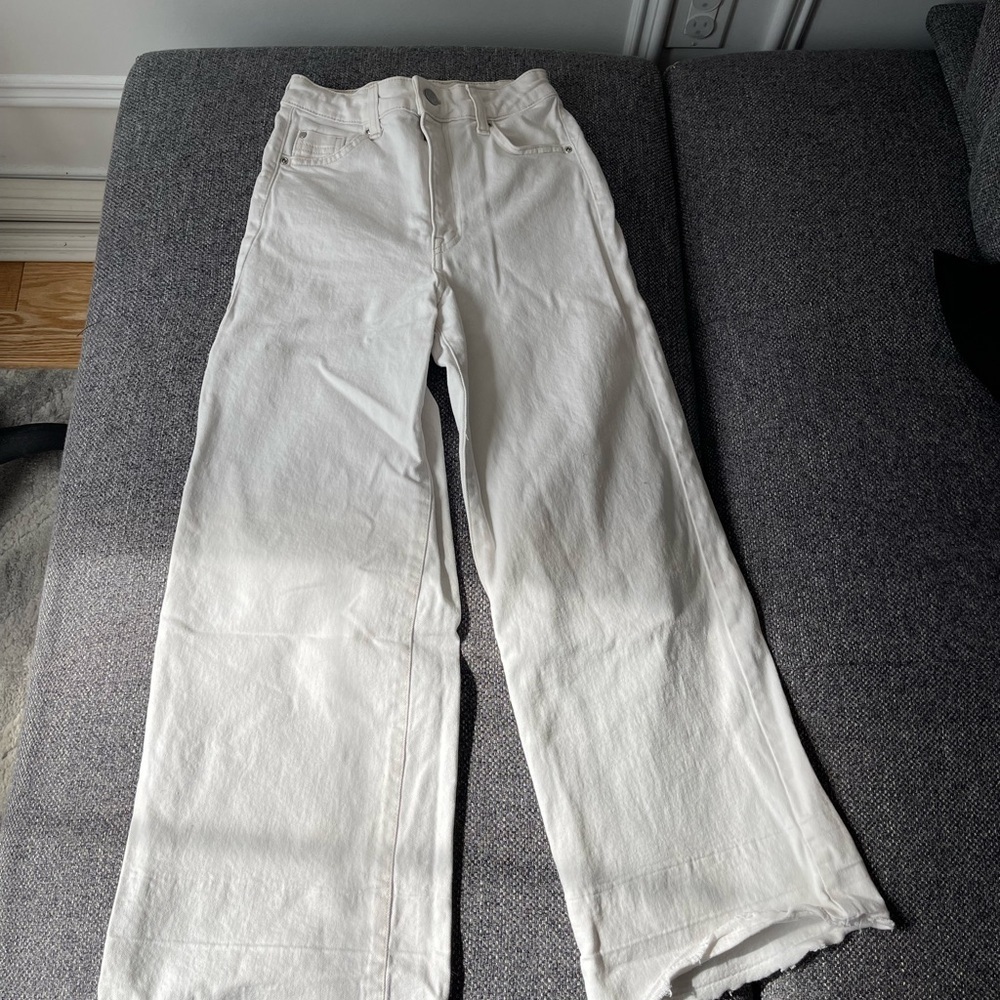 H&M high waist and wide leg Denim Culottes